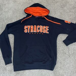 Worn stained Syracuse Orange Orangemen hooded hoodie sweatshirt